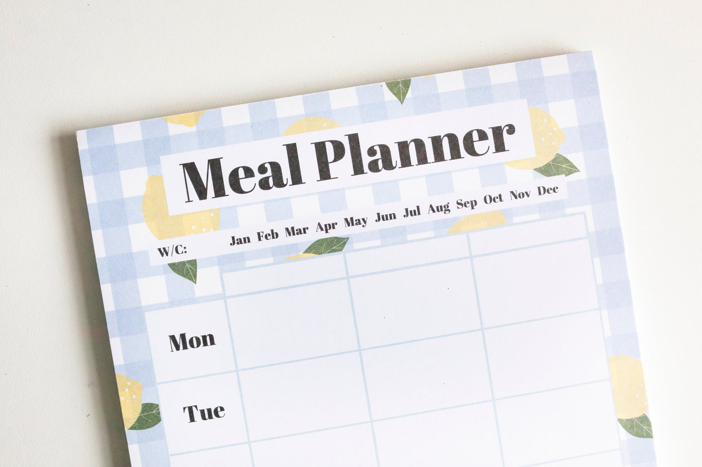 Meal Planner Pad | Weekly Meal Planner for Fridge | A5 Notepad | Meal Planning | Customisable Columns | Magnetic Option | Kitchen Organiser