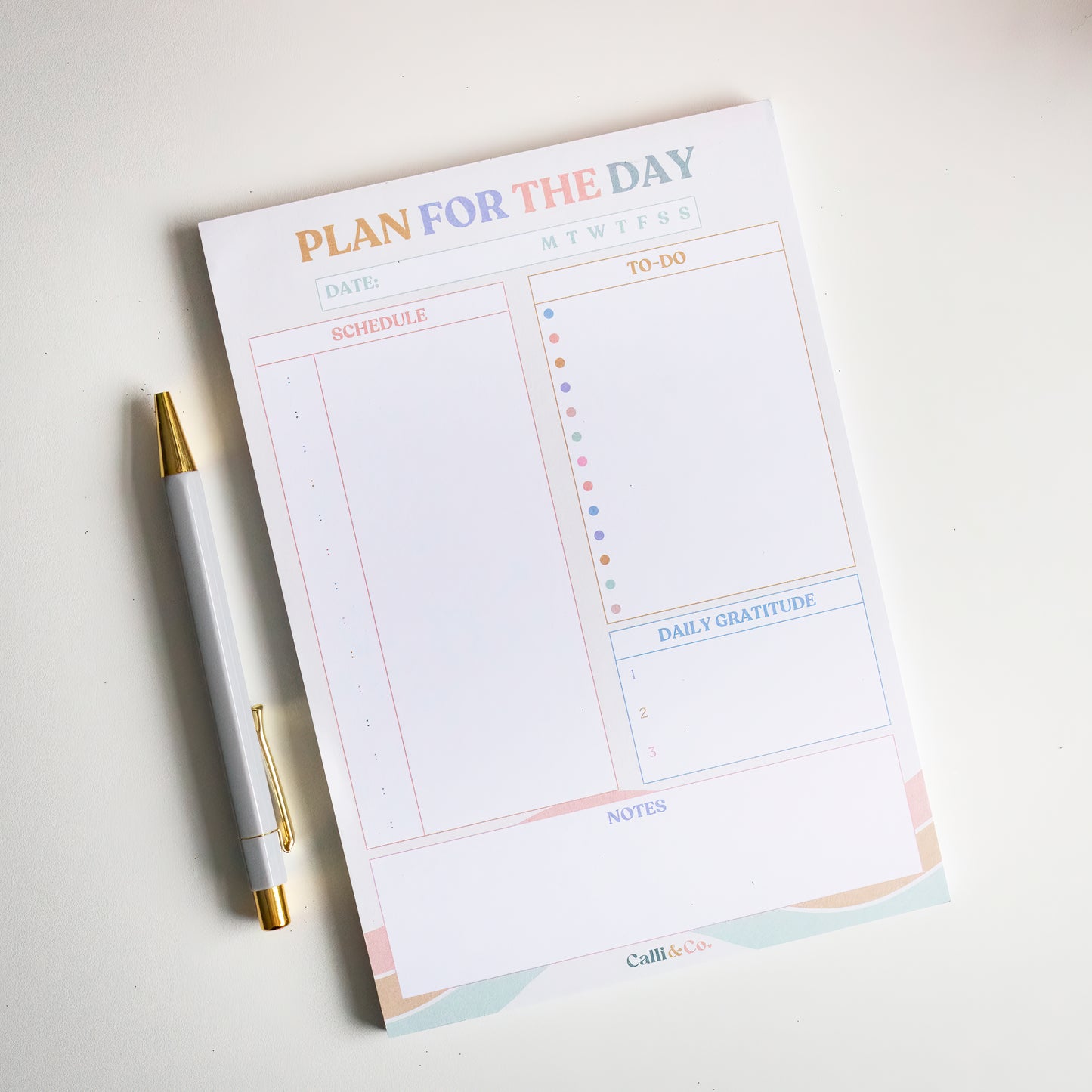 A5 Daily Planner Pad | Hourly Schedule & To-Do List | Productivity Desk Notepad | Everyday Planner | WFH Desk Pad | Optional Magnetic Pad