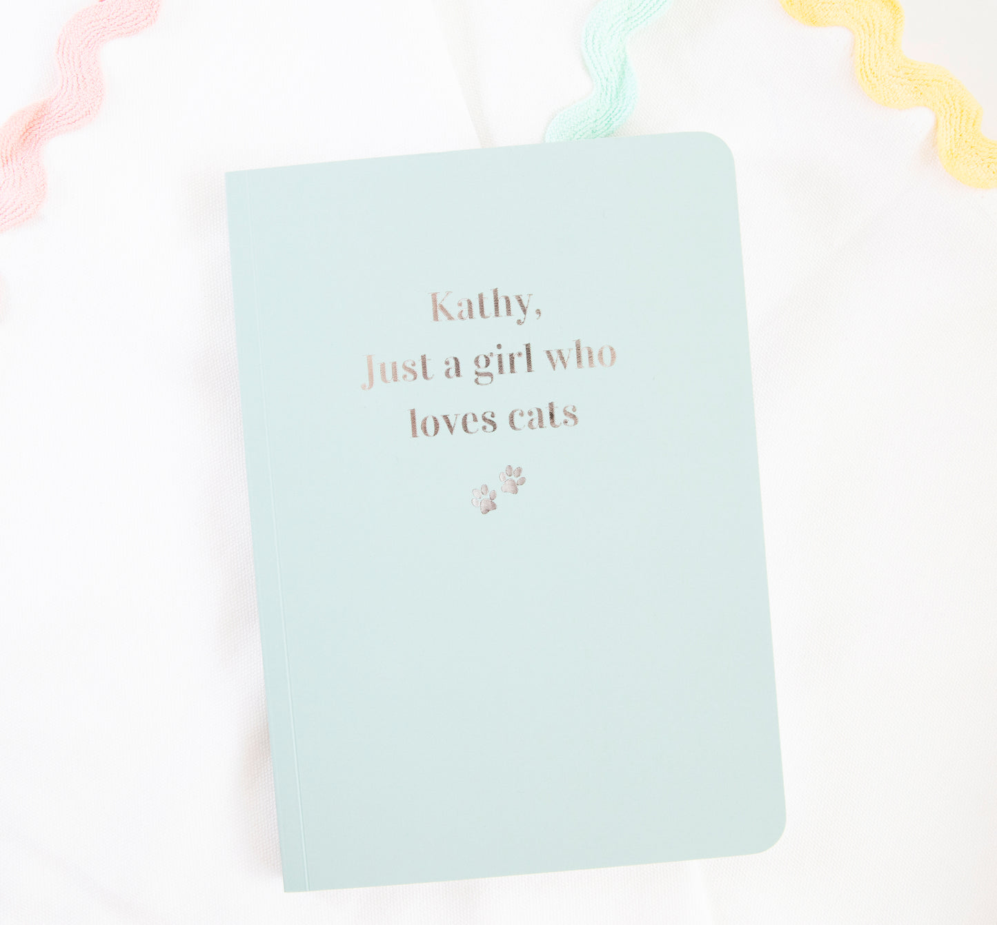 Personalised A5 Softback Notebook – Any Text You Like