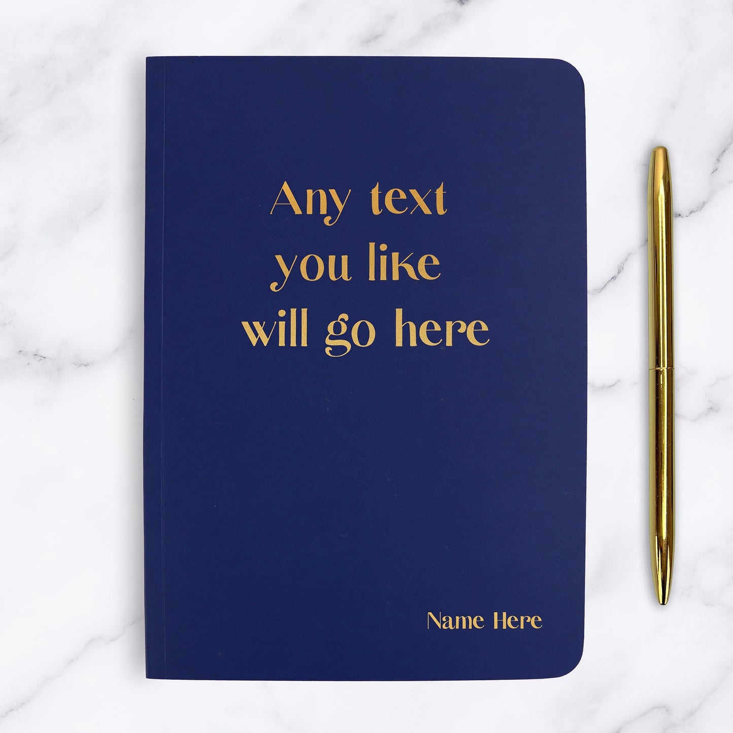Personalised A5 Softback Notebook – Any Text You Like